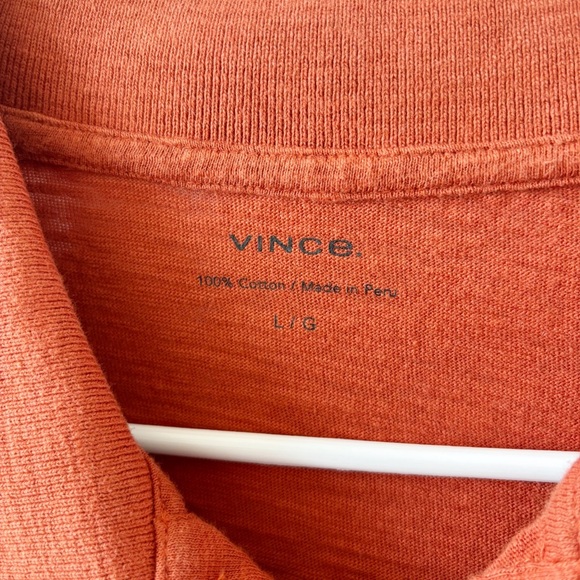 Vince Men's Rust Polo Shirt - Picture 7 of 7